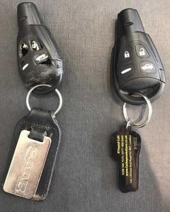 Damaged car key