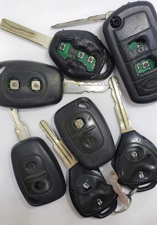 Broken car keys