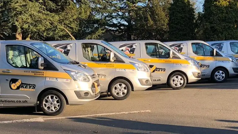 Part of our mobile team fleet of vans